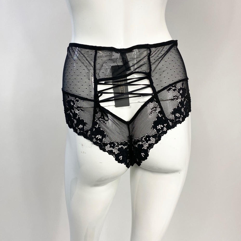 INTIMISSIMI black lace panties tie on the back NEW